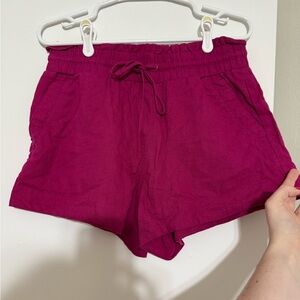 Women's a new day Linen Drawstring Shorts